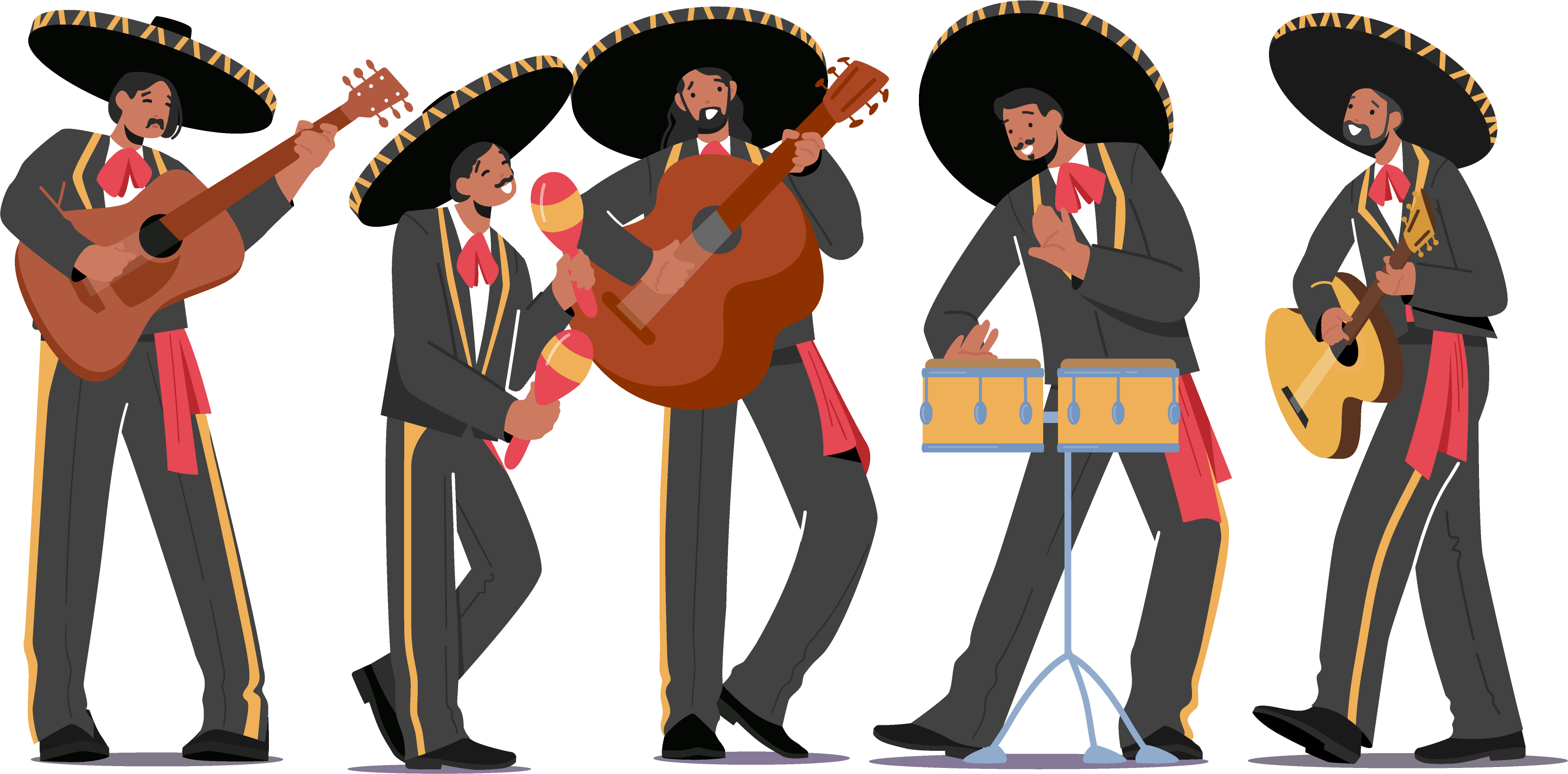 Imagen de un grupo de Mariachis